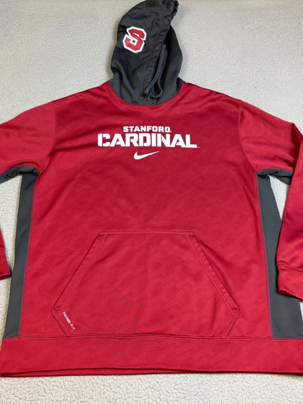 Stanford Cardinal Nike Hoodie Mens Size 2XL Sweatshirt Therma- Fit College
